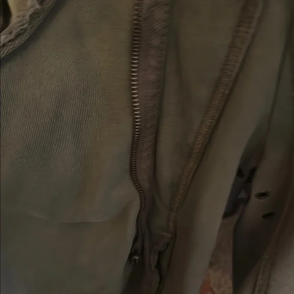Free People Olive Green Moto Women's Jacket - Picture 5 of 7